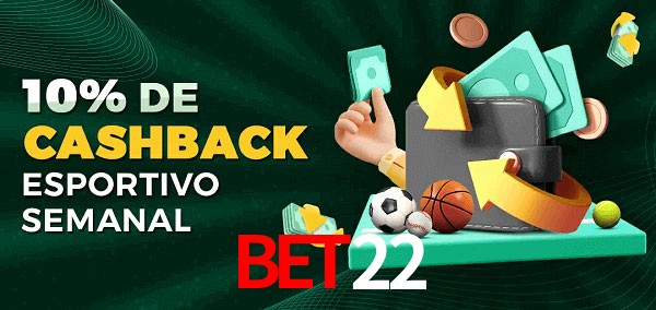 10% de bônus de cashback na bet22